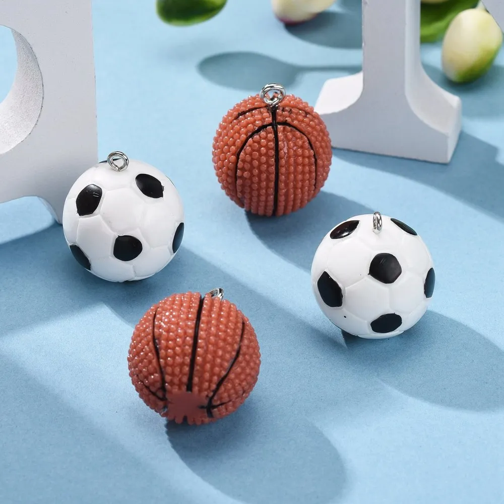 16pcs/Box Opaque Resin Ball Pendants Basketball Football Charms for Earring Bracelet Necklace Kids Jwelry DIY Making Accessories
16pcs/Box Opaque Resin Ball Pendants Basketball Football Charms for Earring Bracelet Necklace Kids Jwelry DIY Making Accessories