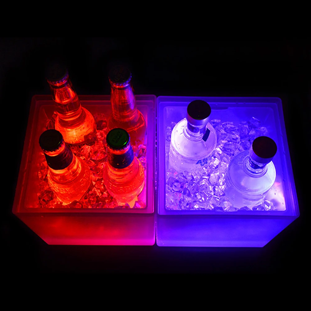 Waterproof Plastic LED Ice Bucket LED Light Bars Nightclub Bar RGB LED Luminous Wine Ice Bucket Double-Layer Ice Buckets
Waterproof Plastic LED Ice Bucket LED Light Bars Nightclub Bar RGB LED Luminous Wine Ice Bucket Double-Layer Ice Buckets