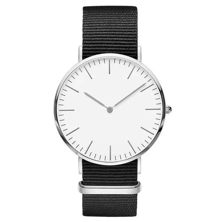 Simple Style Quartz Clock No Logo Ultra-thin Military Army Leather Watches | Наручные