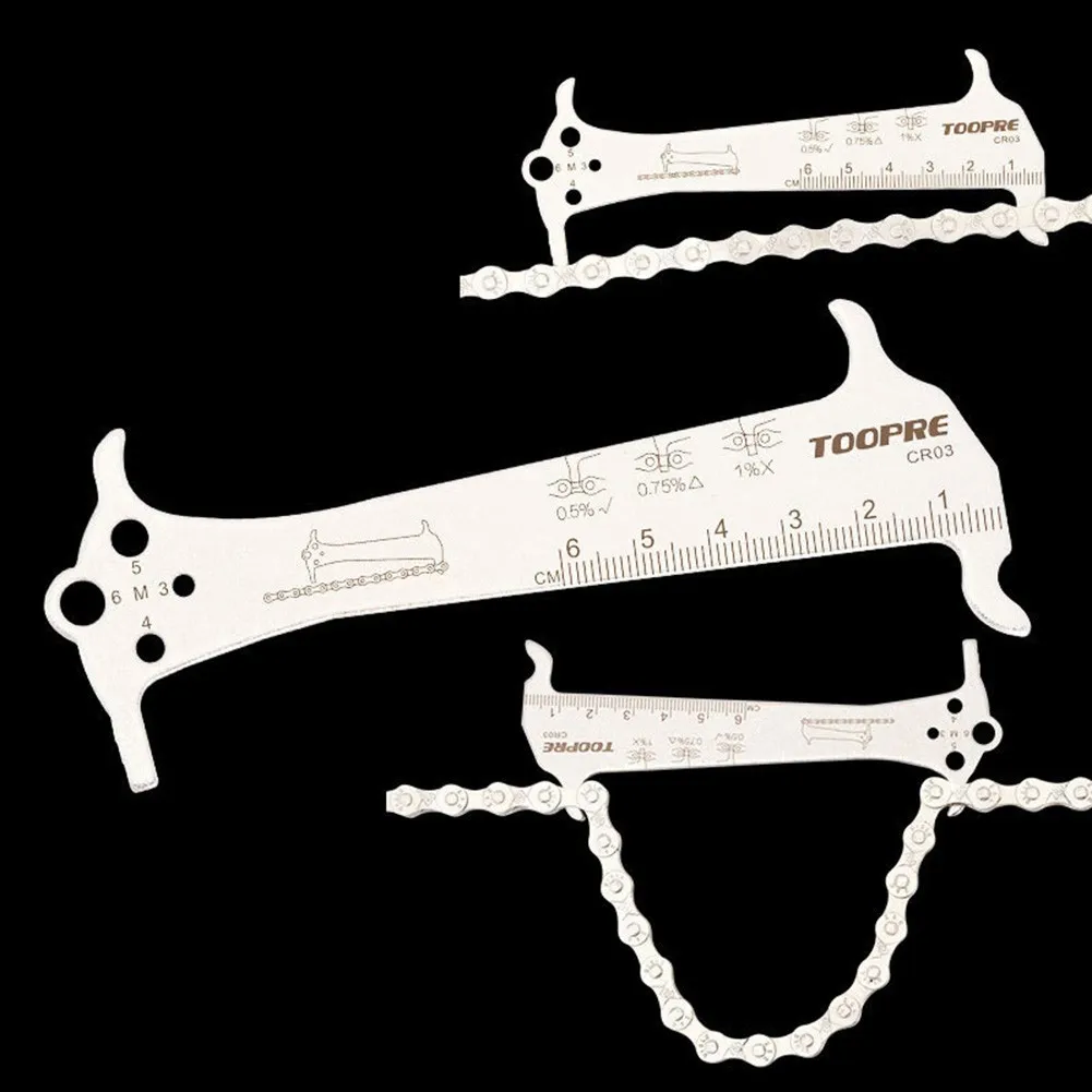Bike Chain Wear Indicator Stainless Steel Chains Gauge Measurement Measurer Ruler Cycling Repair Tool
Bike Chain Wear Indicator Stainless Steel Chains Gauge Measurement Measurer Ruler Cycling Repair Tool