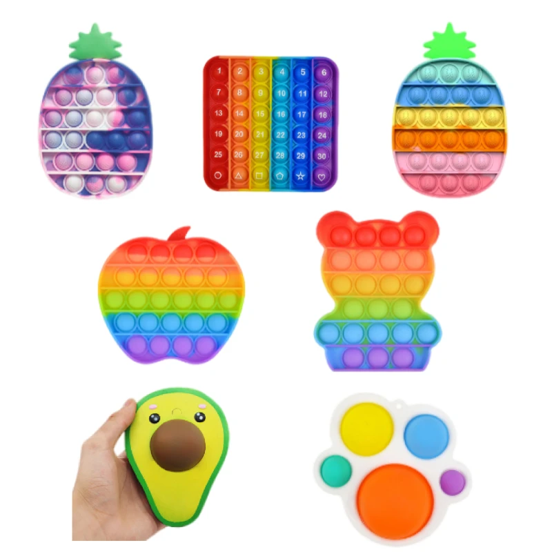 Сенсорная игрушка для снятия стресса, детские игрушки, система Push-pop, клубничный Радужный цвет, игрушки-антистресс для аутизма, особые потре...
Сенсорная игрушка для снятия стресса, детские игрушки, система Push-pop, клубничный Радужный цвет, игрушки-антистресс для аутизма, особые потре...