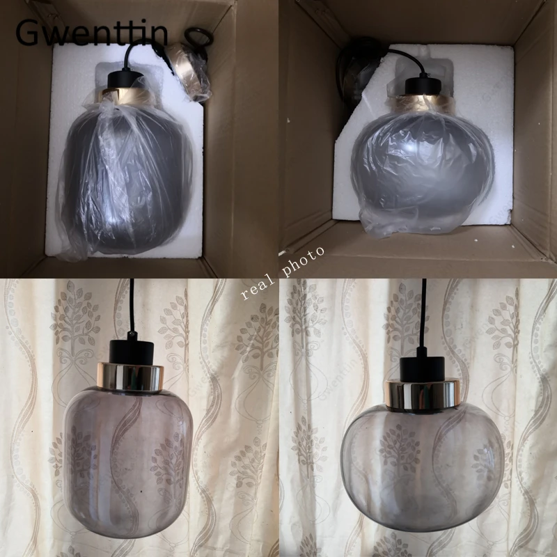Dinning Hanging Lamp Nordic Loft Industrial Smoke Gray Glass Pendant Lights Home Decor for Living Room Modern Led Light Fixtures
Dinning Hanging Lamp Nordic Loft Industrial Smoke Gray Glass Pendant Lights Home Decor for Living Room Modern Led Light Fixtures