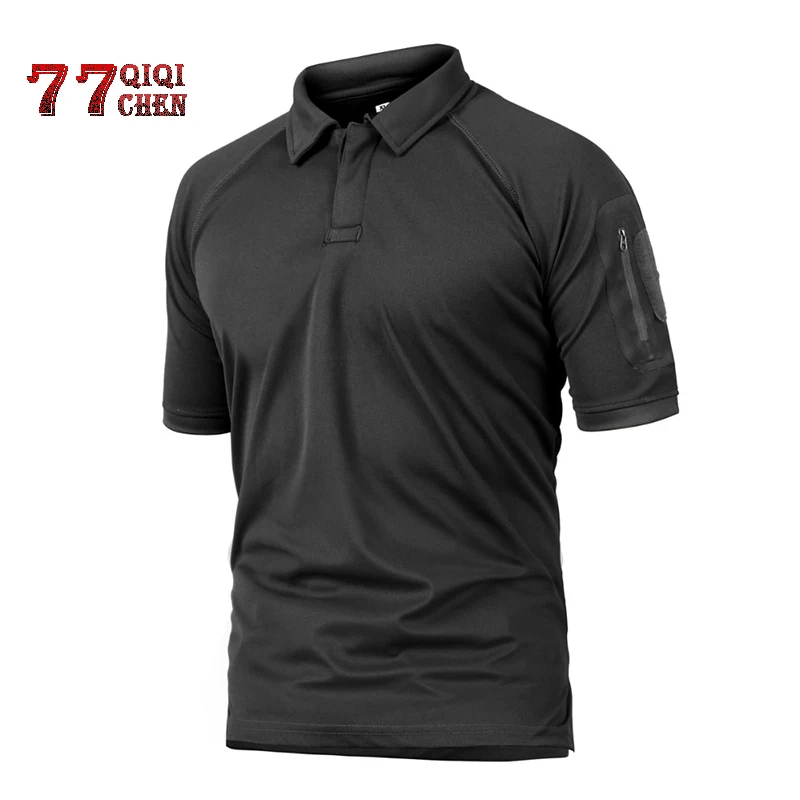 Summer Quick Drying Tactical T Shirts Men Army Camo Lapel T Shirt Man's Breathable Military Army Pocket Tshirts Camiseta Hombre
Summer Quick Drying Tactical T Shirts Men Army Camo Lapel T Shirt Man's Breathable Military Army Pocket Tshirts Camiseta Hombre