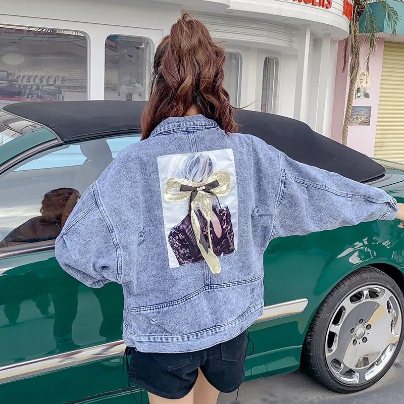 Women Chic Lapel Short Cowboy Jacket Korean Patch Designs Denim Jacket 2022 Spring Autumn New Fashion Indie Aesthetic Outwears
Women Chic Lapel Short Cowboy Jacket Korean Patch Designs Denim Jacket 2022 Spring Autumn New Fashion Indie Aesthetic Outwears