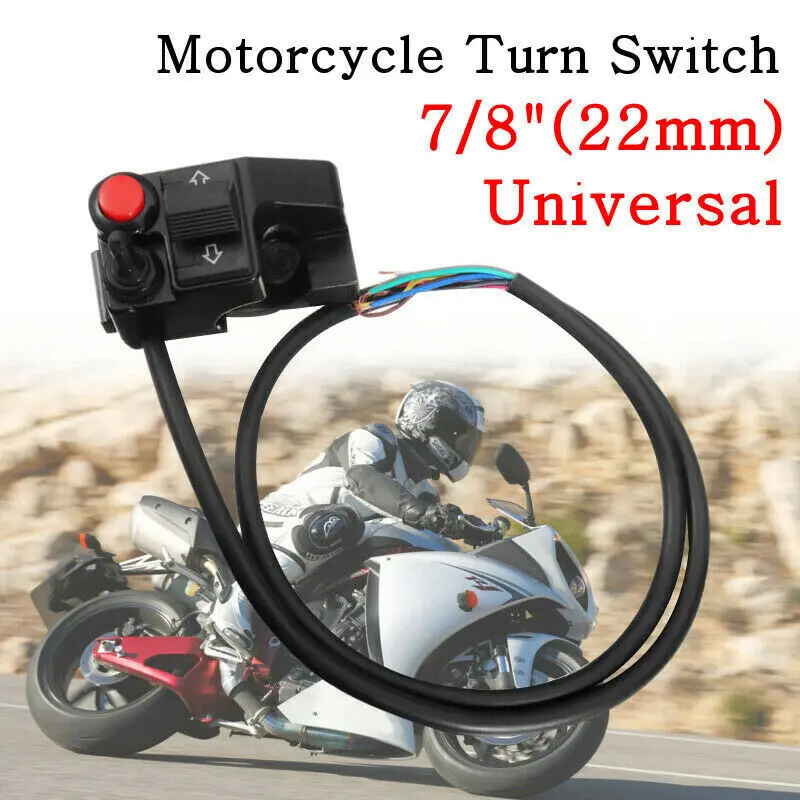 Universal Motorcycle Handlebar Switch Electric Bike Scooter Horn Turn Signals On/Off Button Light Switch
Universal Motorcycle Handlebar Switch Electric Bike Scooter Horn Turn Signals On/Off Button Light Switch