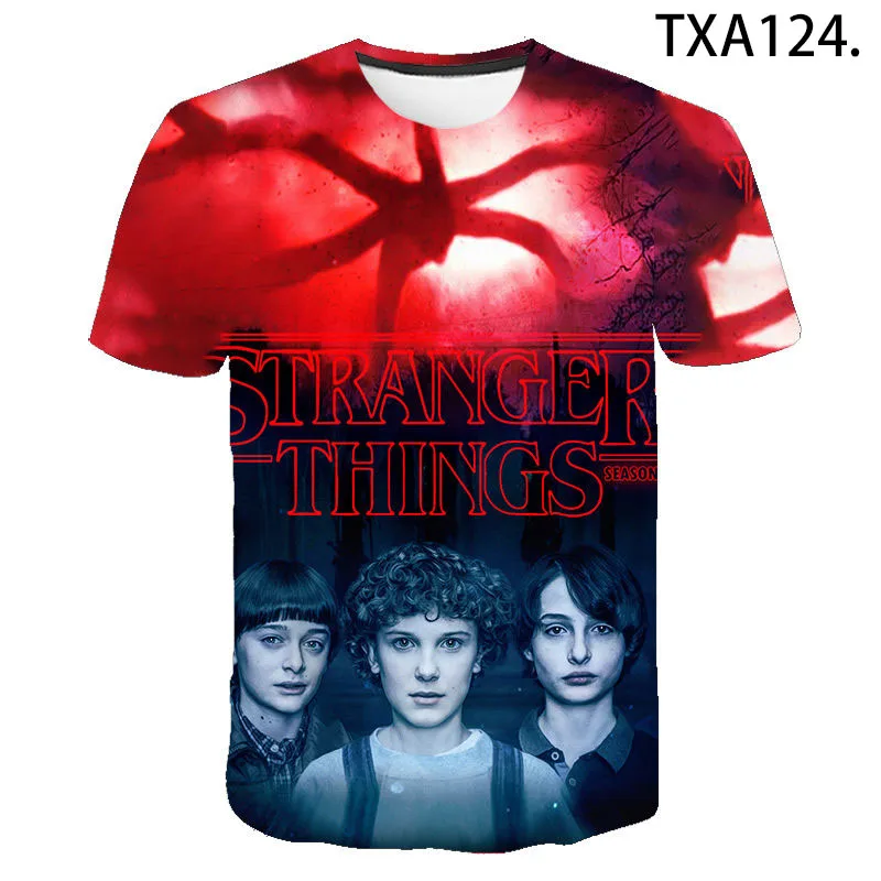 2020 New 3D Print T Shirt Stranger Things 3 T-shirt Men Women Children Short Sleeve Tops Hot TV Series Camiseta Summer Cool Tee
2020 New 3D Print T Shirt Stranger Things 3 T-shirt Men Women Children Short Sleeve Tops Hot TV Series Camiseta Summer Cool Tee