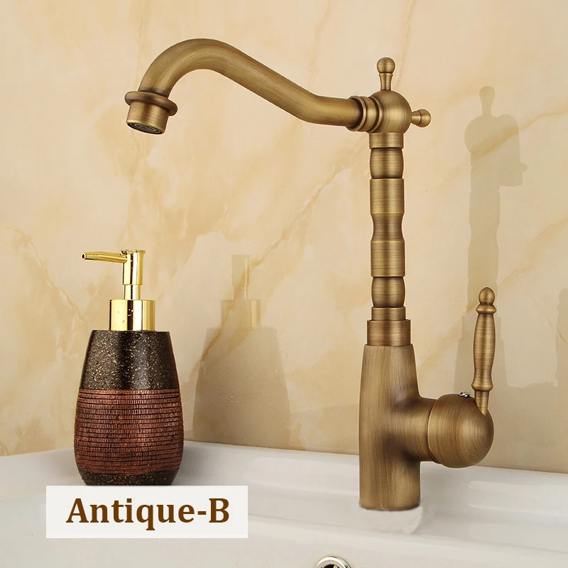 Vidric Antique Brass Hot Cold Kitchen Faucet Mixing 360 Swivel Bathroom Basin Sink Mixer Tap Crane Home Improvement Accessories
Vidric Antique Brass Hot Cold Kitchen Faucet Mixing 360 Swivel Bathroom Basin Sink Mixer Tap Crane Home Improvement Accessories