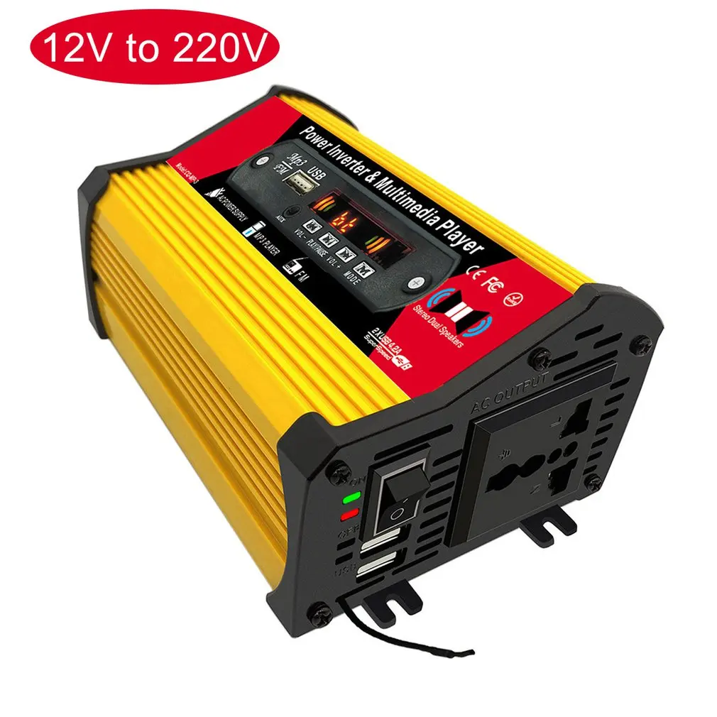 Car Inverter Power Supply 300W With Multimedia Player MP3 Music Radio Built-in Media Player Durable Radio
Car Inverter Power Supply 300W With Multimedia Player MP3 Music Radio Built-in Media Player Durable Radio