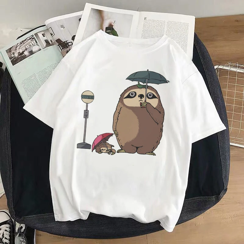 Female Harajuku Casual Tops Tee Funny Animal Sloth Graphic Printed Women T-shirt Unisex Summer New Fashion Short Sleeve Tshirts
Female Harajuku Casual Tops Tee Funny Animal Sloth Graphic Printed Women T-shirt Unisex Summer New Fashion Short Sleeve Tshirts