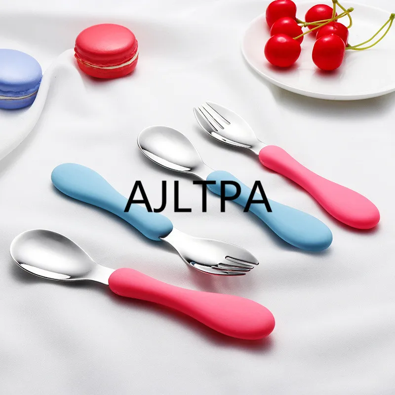 100Pcs/lot Lovely Children Flatware Spoon Fork Kids Feeding Stainless Steel Baby Spoon Color Children Flatware Fork CT0205
100Pcs/lot Lovely Children Flatware Spoon Fork Kids Feeding Stainless Steel Baby Spoon Color Children Flatware Fork CT0205