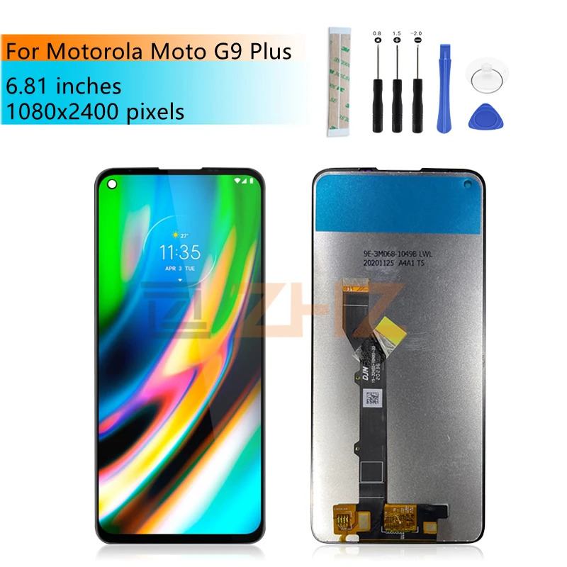 For Motorola Moto G9 Plus LCD Display Touch Screen Digitizer Assembly XT2087-1 Display Replacement Repair Parts Free Tools
For Motorola Moto G9 Plus LCD Display Touch Screen Digitizer Assembly XT2087-1 Display Replacement Repair Parts Free Tools