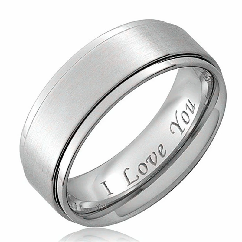 "I Love You" 8MM 6MM Couple Rings Lovers Titanium Ring For Women Wedding Engagement Party Jewelry Accessories Gift
"I Love You" 8MM 6MM Couple Rings Lovers Titanium Ring For Women Wedding Engagement Party Jewelry Accessories Gift