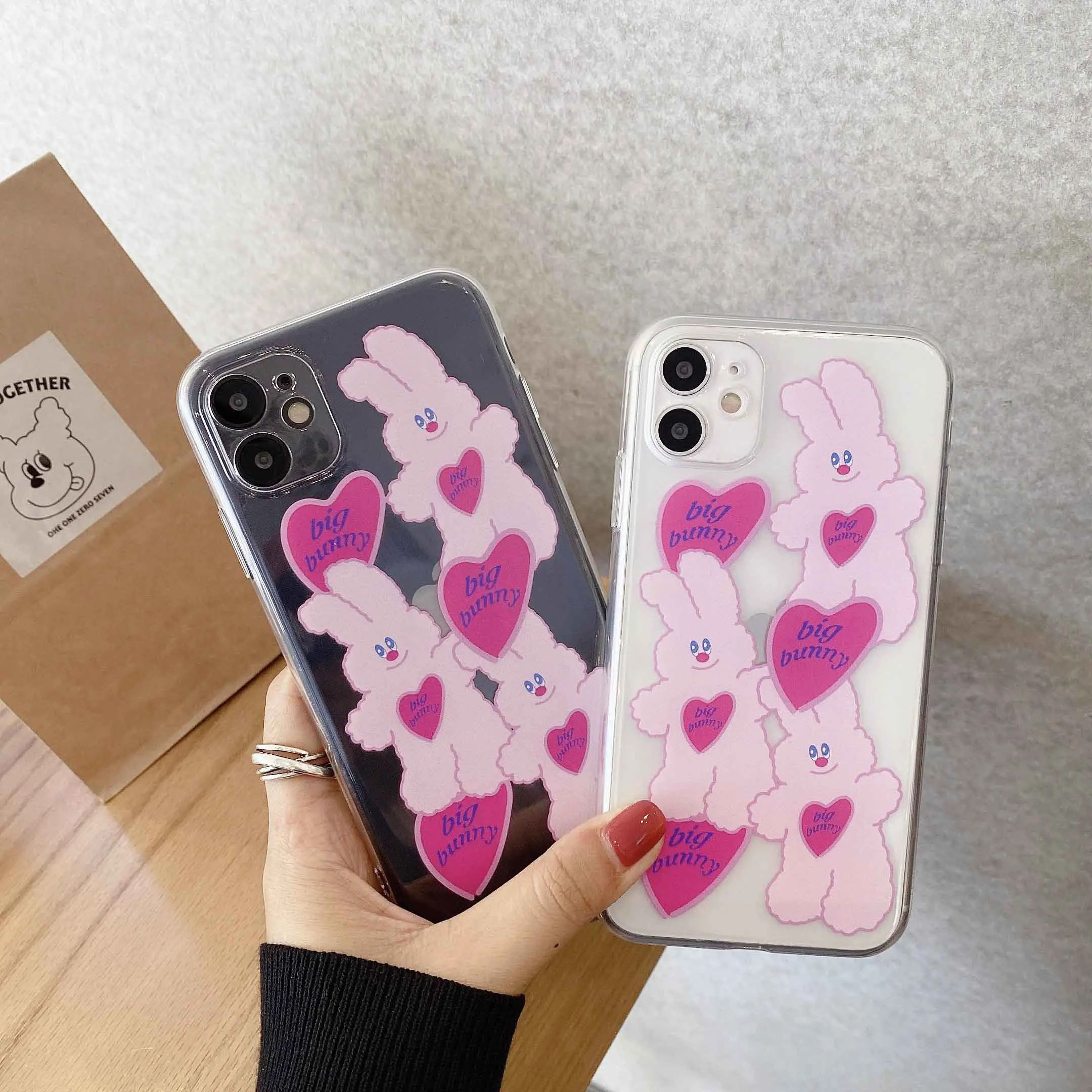 Cute Cartoon Rabbit Pink Heart Phone Case for Iphone 11 Pro Max 7 8 Plus X XS MAX XR 11 Soft Back Cover Transparent Tpu Fundas
Cute Cartoon Rabbit Pink Heart Phone Case for Iphone 11 Pro Max 7 8 Plus X XS MAX XR 11 Soft Back Cover Transparent Tpu Fundas