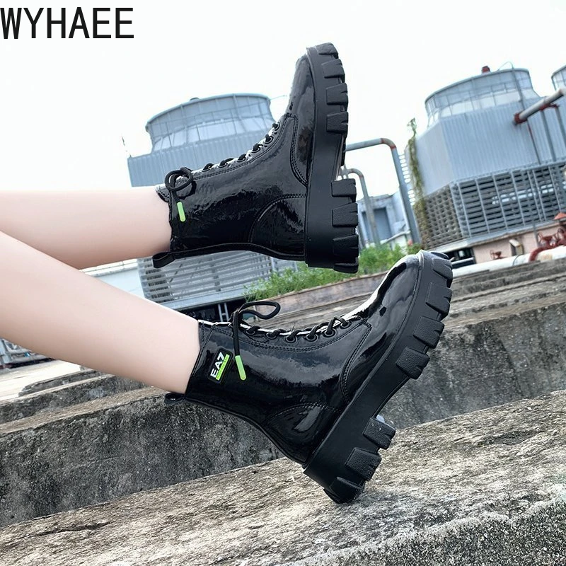 2021 Autumn and Winter New Martin Boots Waterproof Shoes Women's Waterproof Rubber Lace-up Ankle Boots Fashion Martin Boots
2021 Autumn and Winter New Martin Boots Waterproof Shoes Women's Waterproof Rubber Lace-up Ankle Boots Fashion Martin Boots