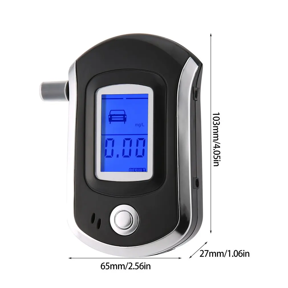 Digital Breath Alcohol Tester LCD Analyzer With 5 Mouthpiece High Sensitivity Professional Quick Response AT6000
Digital Breath Alcohol Tester LCD Analyzer With 5 Mouthpiece High Sensitivity Professional Quick Response AT6000