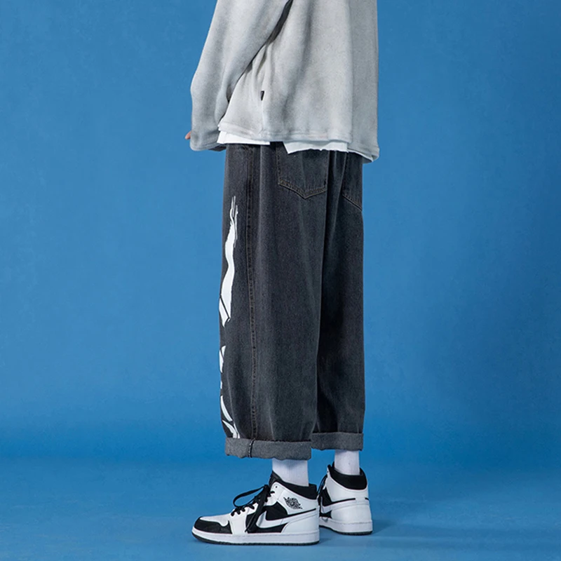 Men's personality printed black jeans 2021 denim men's street style hip-hop hip-hop pants blue denim trousers plus size overalls
Men's personality printed black jeans 2021 denim men's street style hip-hop hip-hop pants blue denim trousers plus size overalls