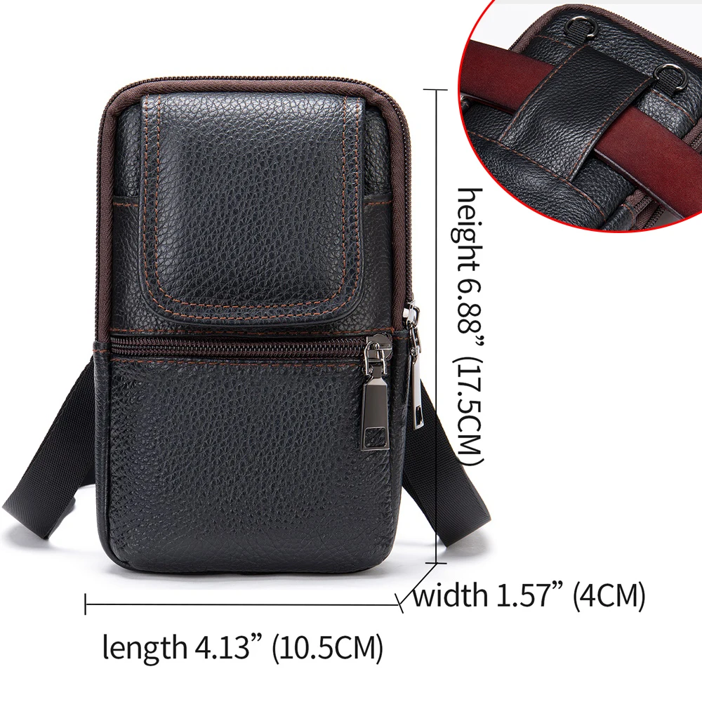 Men Genuine Leather Small Messenger Shoulder Satchel Phone Pouch Belt Waist Bag Women Luxury Pouch Belt Fanny Waist Bag Pack
Men Genuine Leather Small Messenger Shoulder Satchel Phone Pouch Belt Waist Bag Women Luxury Pouch Belt Fanny Waist Bag Pack