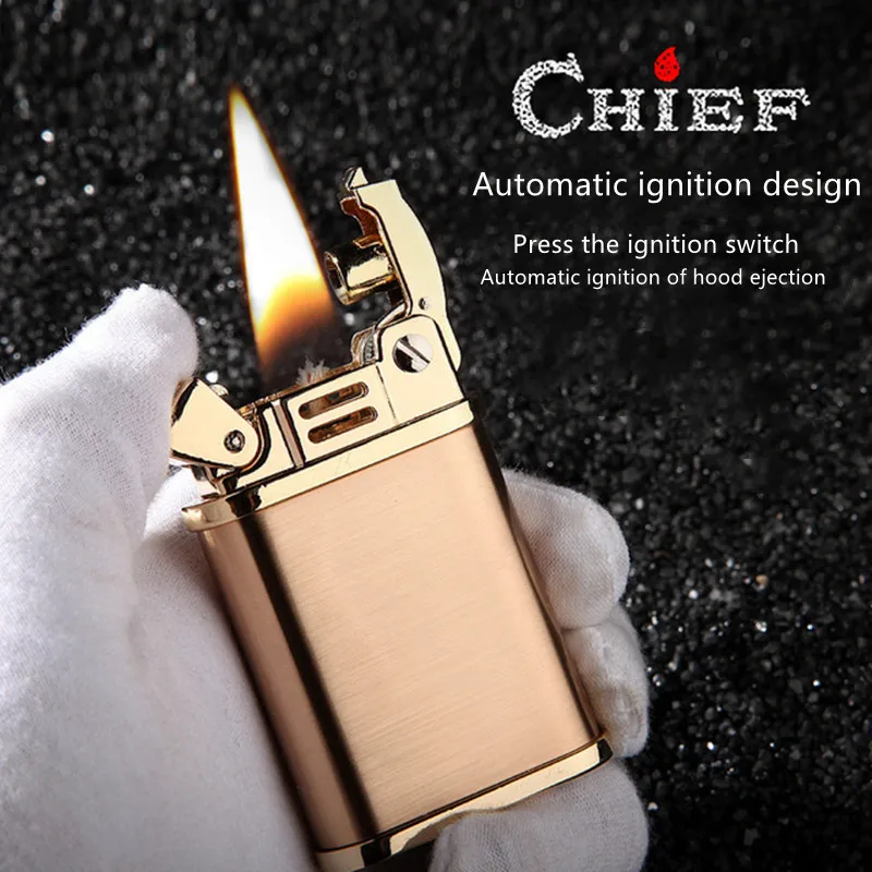 Retro Copper Flint Lighter Brass Metal Men Gadgets Kerosene Oil Gasoline Lighter Gas Grinding Wheel Cigarette Cigar
Retro Copper Flint Lighter Brass Metal Men Gadgets Kerosene Oil Gasoline Lighter Gas Grinding Wheel Cigarette Cigar