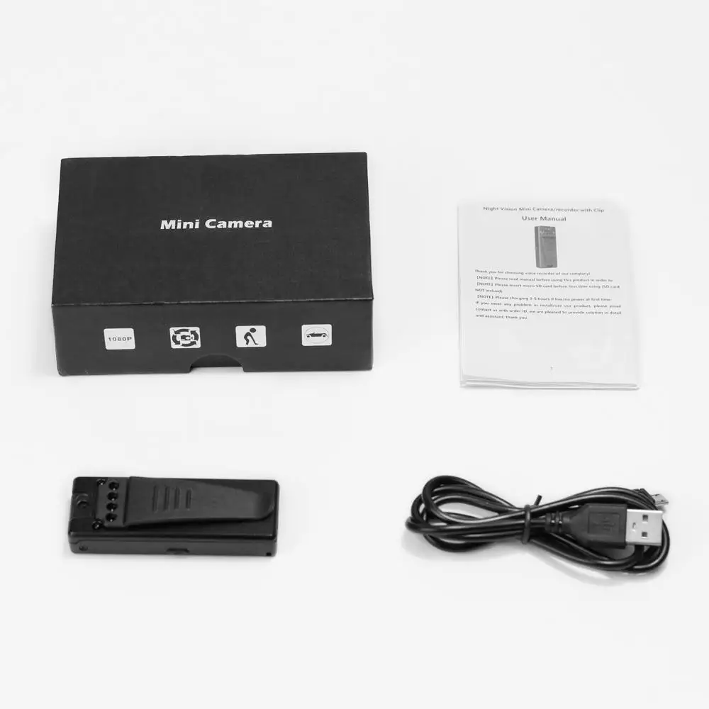 Mini Recorder Portable Night Vision 90 Degree Rotating Pocket Sports Camera Recording Files Are Automatically Saved Black
Mini Recorder Portable Night Vision 90 Degree Rotating Pocket Sports Camera Recording Files Are Automatically Saved Black