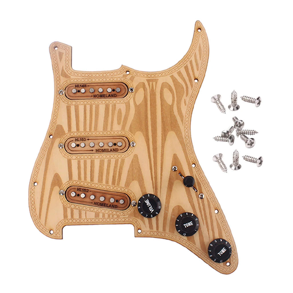 Pickguard предварительно загруженные SSS древесины клена Alnico V для электрических гитар
Pickguard предварительно загруженные SSS древесины клена Alnico V для электрических гитар