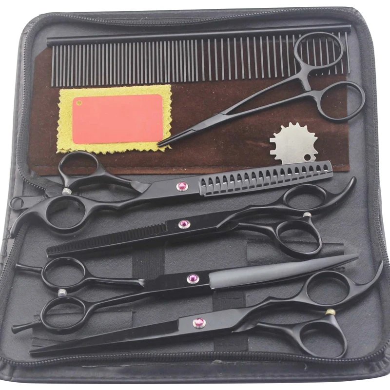 Pet Grooming Scissors Set Professional Dog Shears Hair Cutting Thinning Curved Scissors
Pet Grooming Scissors Set Professional Dog Shears Hair Cutting Thinning Curved Scissors