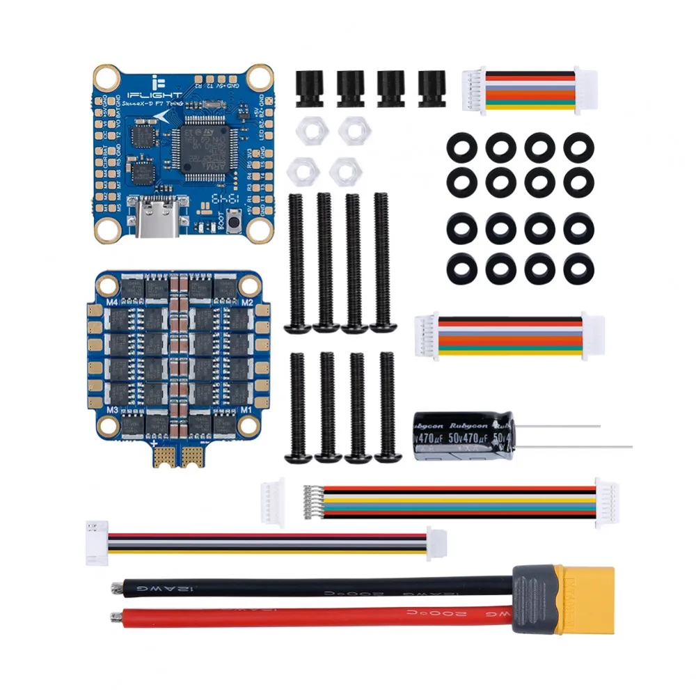 30.5mm Iflight SucceX-D F7 V2.1 Stack TwinG F722 Flight Controller SucceX 50A Blheli_32 4in1 ESC for FPV Air Unit Racing Drones
30.5mm Iflight SucceX-D F7 V2.1 Stack TwinG F722 Flight Controller SucceX 50A Blheli_32 4in1 ESC for FPV Air Unit Racing Drones