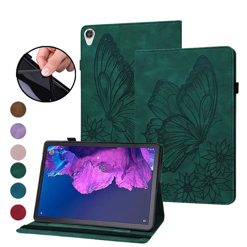 

for Lenovo Tab P11 Plus Case TB-J616X TB-J616F for Xiaoxin Pad Plus Case Tab P11 TB-J606F Cover Funda Butterfly Embossed Coque