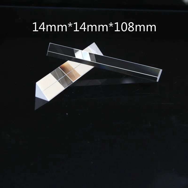 

Hot Selling Prism 14 * 14*108mm Right Angle Optical Grade Glass Element Total Reflection Rhombus Lens Processing Customization
