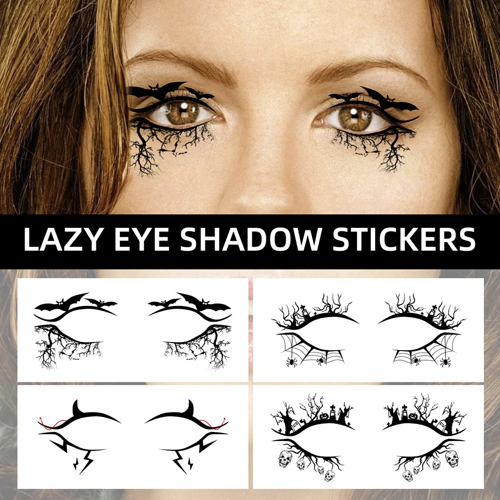 Temporary Eye Tattoo Sticker Self-Adhesive Waterproof Eyeliner Sticker Makeup Tool for Halloween Themed Party
Temporary Eye Tattoo Sticker Self-Adhesive Waterproof Eyeliner Sticker Makeup Tool for Halloween Themed Party