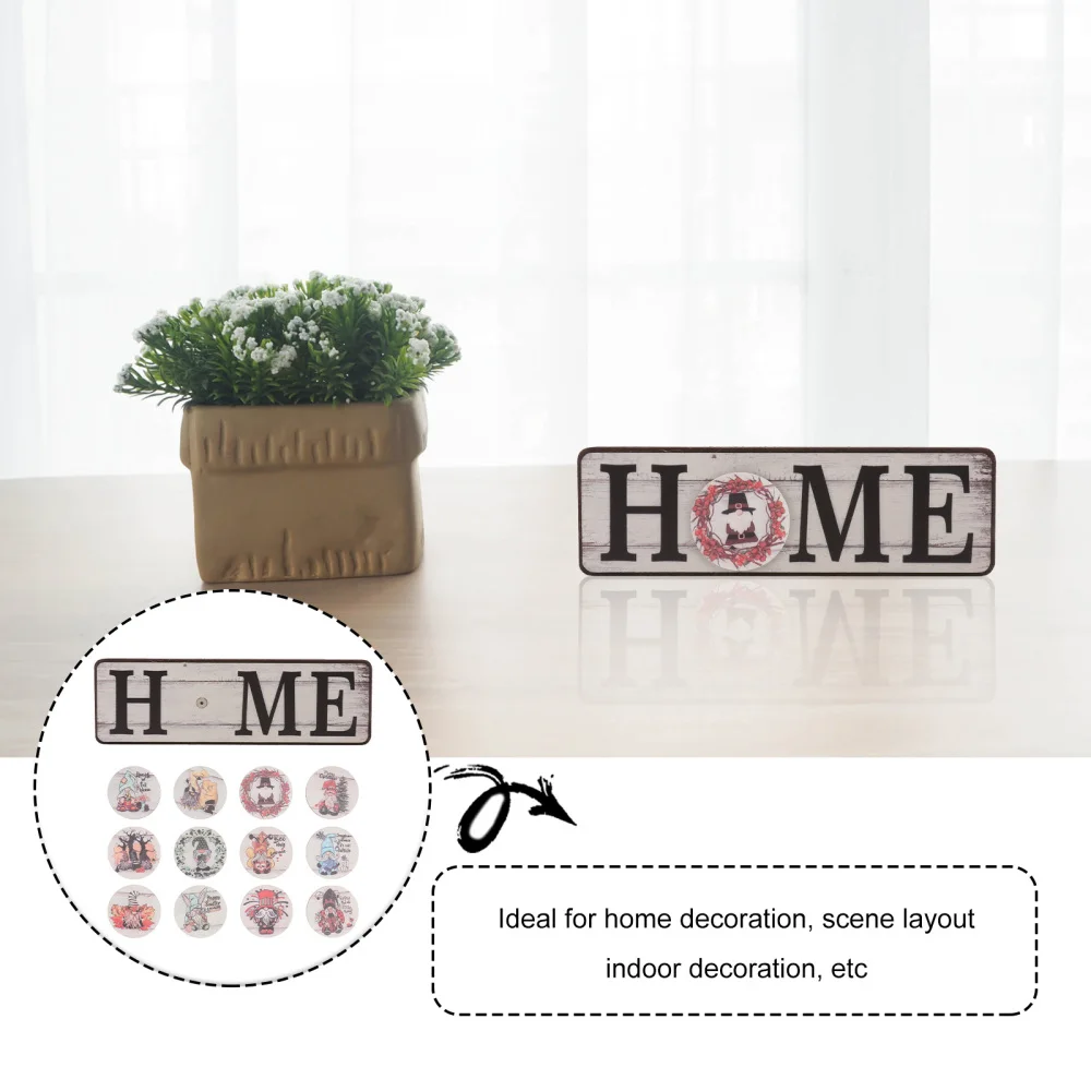 1 Set Wood Board DIY Decor Wood Plate Replaceable Magnet Mark Festival Ornament
1 Set Wood Board DIY Decor Wood Plate Replaceable Magnet Mark Festival Ornament