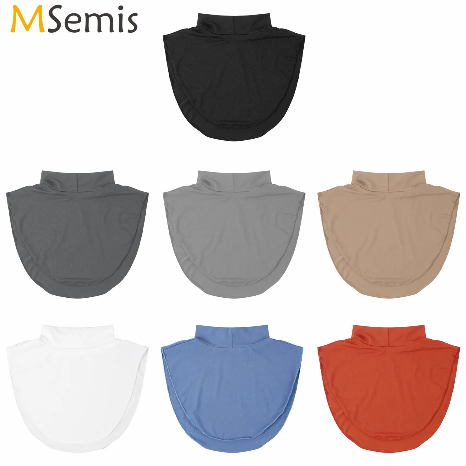 Womens Fake Collar Islamic Hijab Extensions Turtleneck Collar Muslim Modal High Neck Cover Warmer Detachable False Half Top
Womens Fake Collar Islamic Hijab Extensions Turtleneck Collar Muslim Modal High Neck Cover Warmer Detachable False Half Top