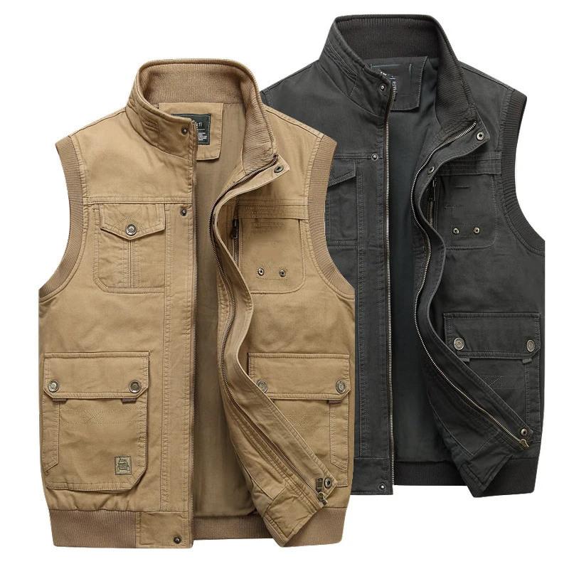 Autumn middle aged elderly casual vest men multi pocket cotton plus size waistcoat fishing jacket Sleeveless cotton Coats
Autumn middle aged elderly casual vest men multi pocket cotton plus size waistcoat fishing jacket Sleeveless cotton Coats