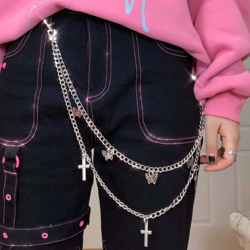 Design Hollow Butterfly Cross Double-Layer Trend Wild Hip-Hop Jump Pants Belly Chain Individuality Exaggerate
Design Hollow Butterfly Cross Double-Layer Trend Wild Hip-Hop Jump Pants Belly Chain Individuality Exaggerate