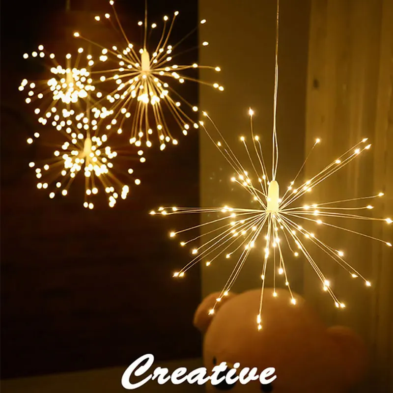 3M LED Exploding Star Fireworks Lights 500LEDs Christmas Copper Wire String Lamp Curtain Fairy Lights New Year Party Home Decor
3M LED Exploding Star Fireworks Lights 500LEDs Christmas Copper Wire String Lamp Curtain Fairy Lights New Year Party Home Decor