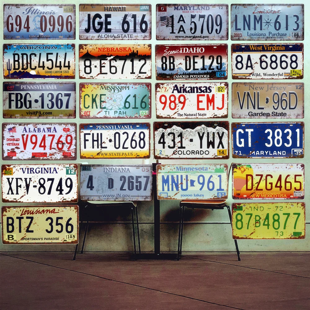 USA Arizona Motorcycles Car Metal Decorative License Plate Vintage Home Decor Tin Sign Bar Pub Garage Wall Poster Plaque
USA Arizona Motorcycles Car Metal Decorative License Plate Vintage Home Decor Tin Sign Bar Pub Garage Wall Poster Plaque
