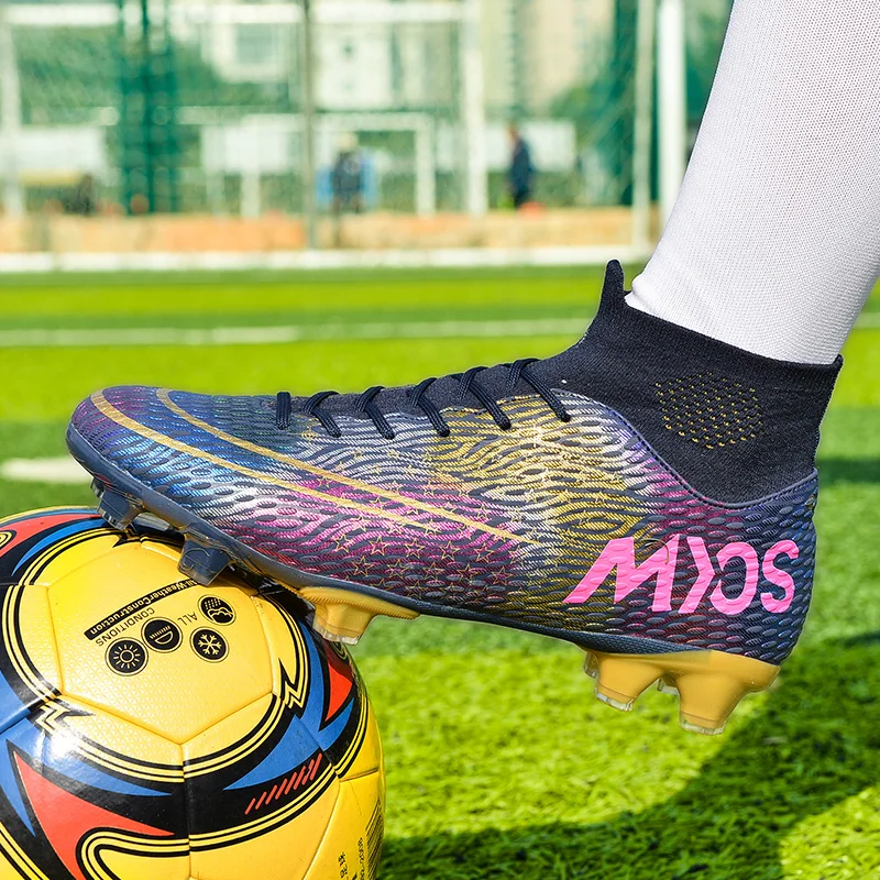 Men's Football Shoes Adult Children High Ankle AG/FG Soles Outdoor Non-slip Football Shoes Ladies Indoor Training Football Shoes
Men's Football Shoes Adult Children High Ankle AG/FG Soles Outdoor Non-slip Football Shoes Ladies Indoor Training Football Shoes