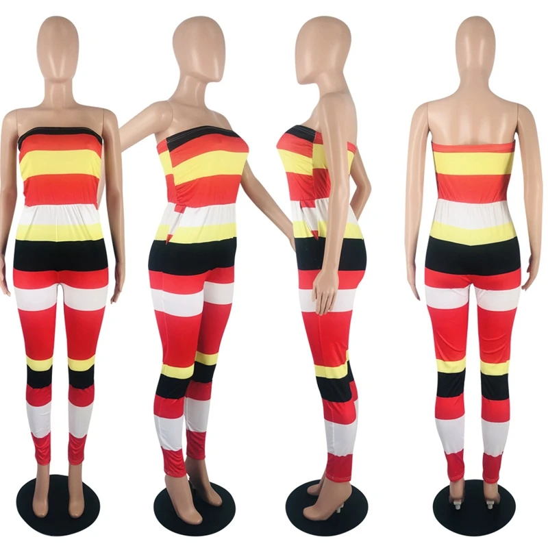 Striped Bodycon Rompers for Women Streetwear Backless Bodycon One Piece Jumpsuit Summer Strapless Long Pants Casual Jumpsuits
Striped Bodycon Rompers for Women Streetwear Backless Bodycon One Piece Jumpsuit Summer Strapless Long Pants Casual Jumpsuits