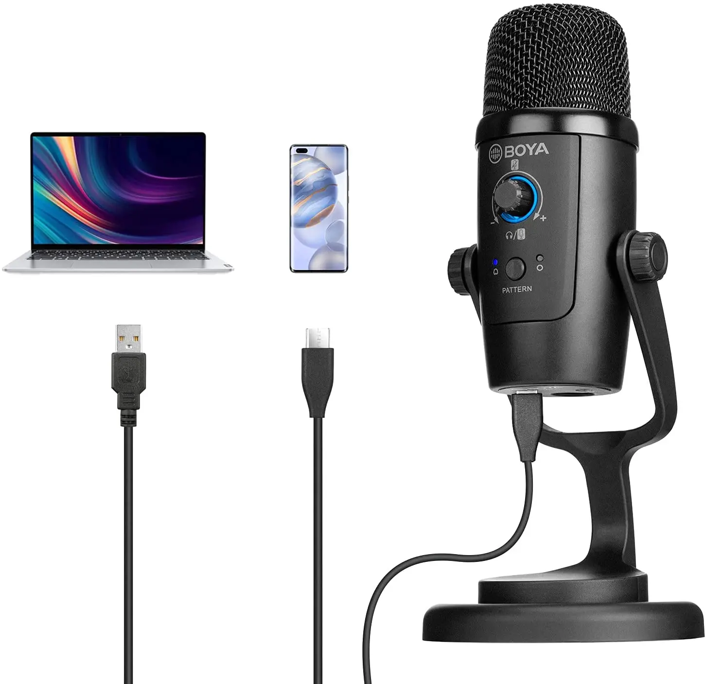BOYA BY-PM500 Studio Condenser USB Computer Microphone , Desktop Mic for Recording for YouTube, Facebook Live, Games
BOYA BY-PM500 Studio Condenser USB Computer Microphone , Desktop Mic for Recording for YouTube, Facebook Live, Games