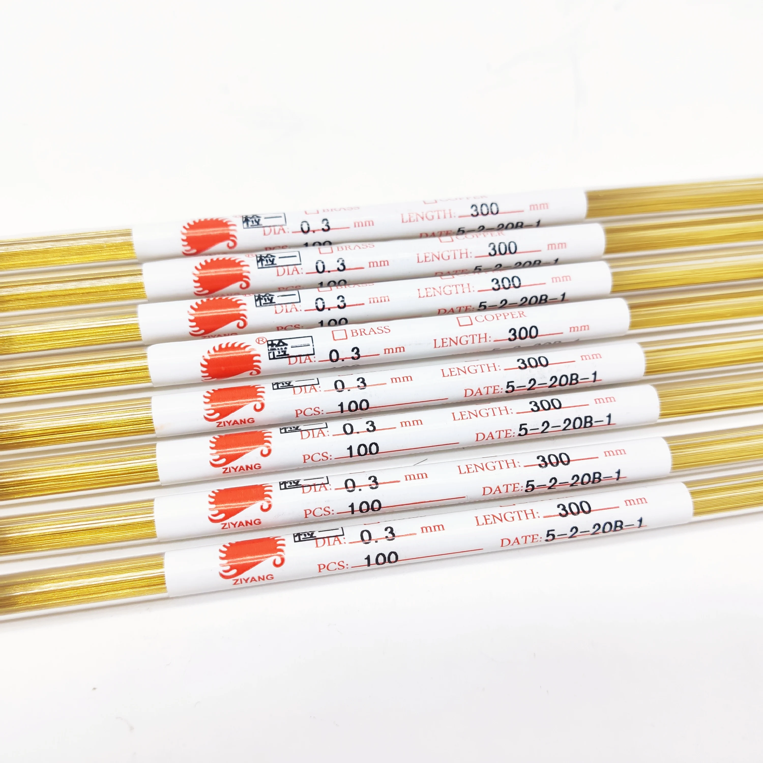 WEDM Brass Electrode Tube OD0.3*300mm Length Single Hole for EDM Drilling Machine
WEDM Brass Electrode Tube OD0.3*300mm Length Single Hole for EDM Drilling Machine
