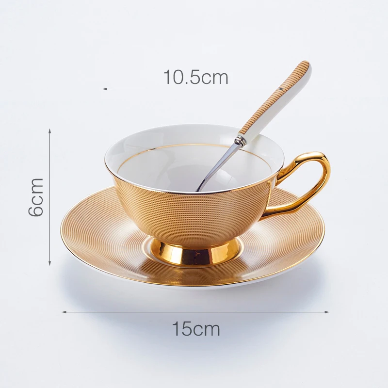 Luxury Gold Bone China Tea Cup Saucer Spoon Set 200ml Noble Ceramic Coffee Cup Advanced Porcelain Teacup Party Teatime Drinkware
Luxury Gold Bone China Tea Cup Saucer Spoon Set 200ml Noble Ceramic Coffee Cup Advanced Porcelain Teacup Party Teatime Drinkware