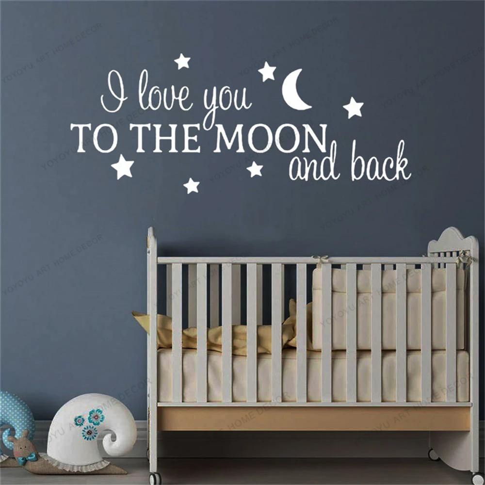 I love you to the moon and back Quote Art Mural Wall Decal Gift Removable Vinyl Wall Sticker Inspiring Home Decor Bedroom CX1722
I love you to the moon and back Quote Art Mural Wall Decal Gift Removable Vinyl Wall Sticker Inspiring Home Decor Bedroom CX1722