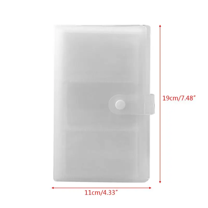 P82F 240 Slots Transparent PP Cover Business Card Book Large Capacity ID Holders Ticket Collection Clip 
P82F 240 Slots Transparent PP Cover Business Card Book Large Capacity ID Holders Ticket Collection Clip