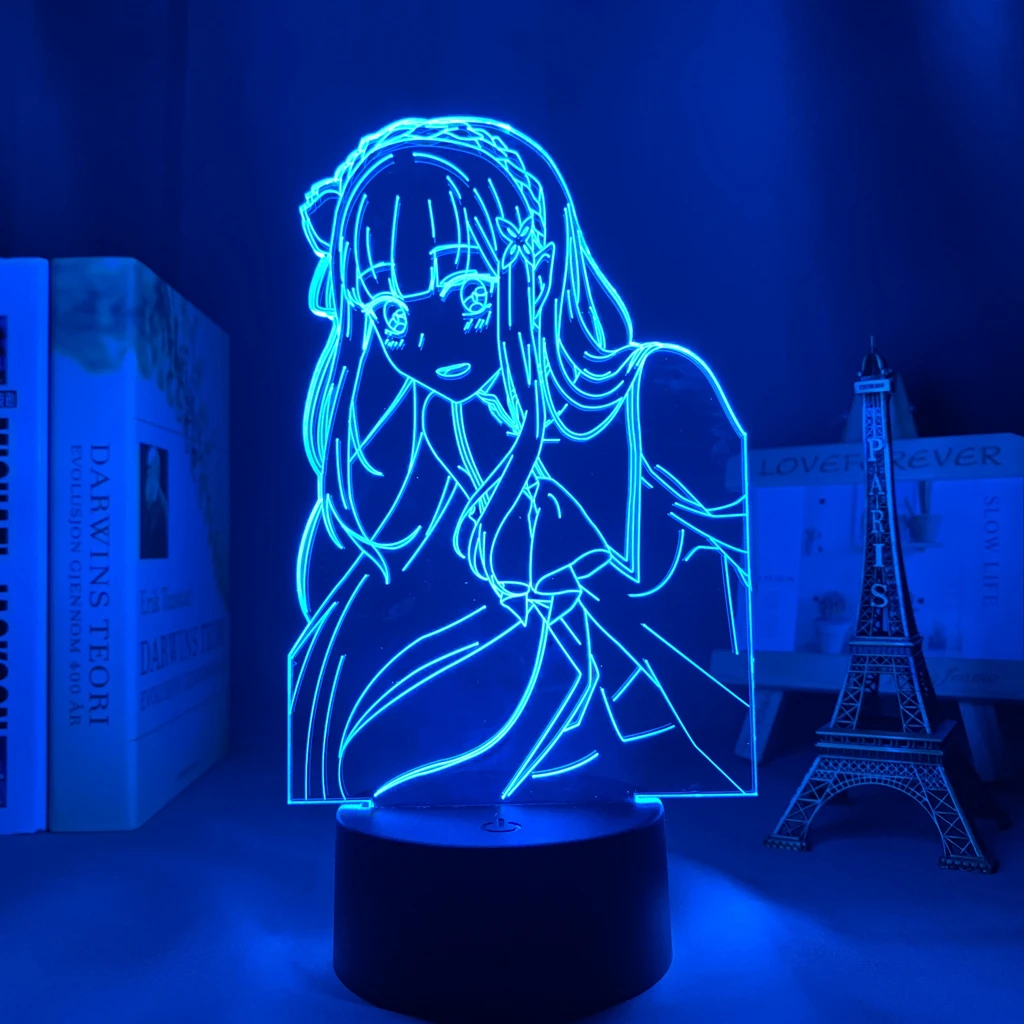 Anime Light Re Zero Starting Life In Another World LED Night Light for Room Decor Nightlight Gift Re Zero Emilia 3d Lamp
Anime Light Re Zero Starting Life In Another World LED Night Light for Room Decor Nightlight Gift Re Zero Emilia 3d Lamp