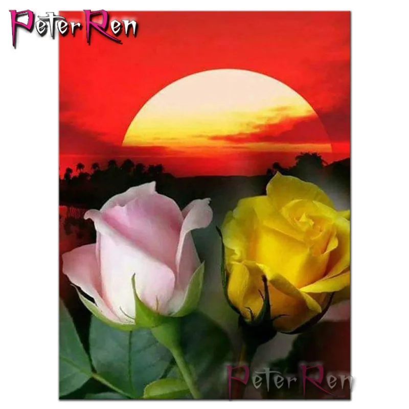 diamant painting Full square/round drill 5D diamond painting sunset rose white rose 3D embroidery cross stitch 5D home decor art
diamant painting Full square/round drill 5D diamond painting sunset rose white rose 3D embroidery cross stitch 5D home decor art