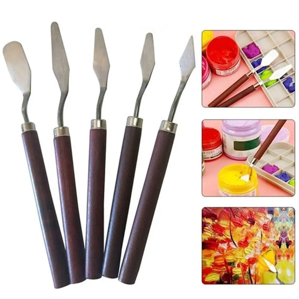 5Pcs Professional Steel Spatula Kit Palette For oil Set Painting Arts blades flexible Knife Fine Tool painting H7J3
5Pcs Professional Steel Spatula Kit Palette For oil Set Painting Arts blades flexible Knife Fine Tool painting H7J3