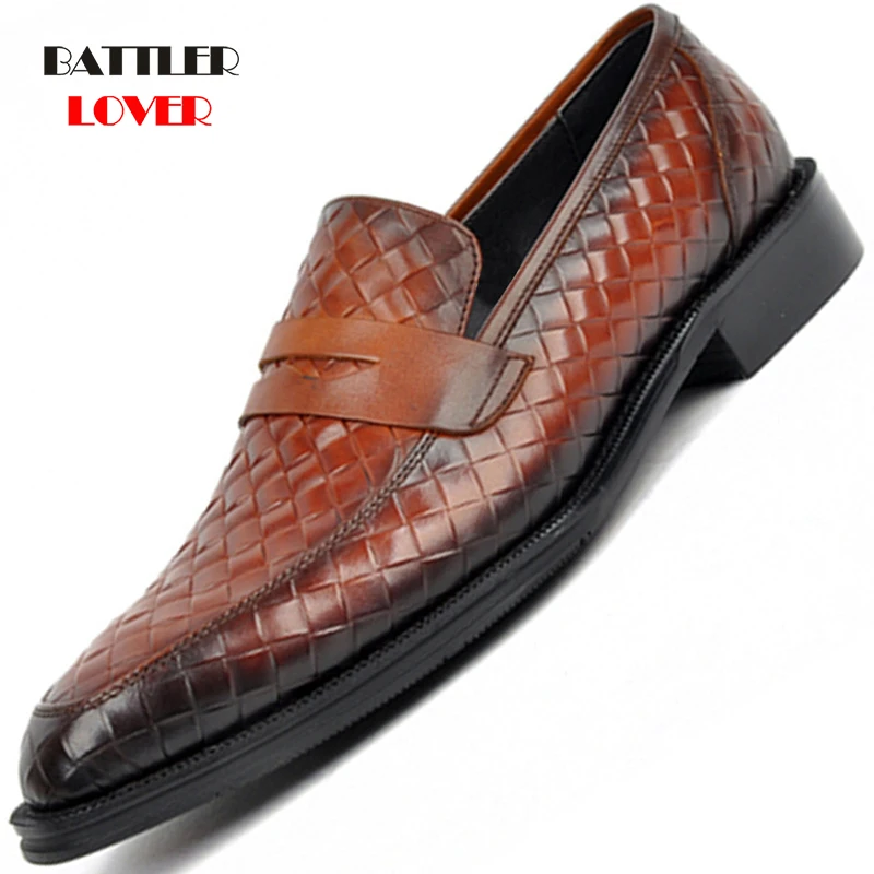 2020 New Spring Summer Italian Men Formal Dress Shoes Slip-On Loafers Leather Business Wedding Oxfords High Quality Size 38-48
2020 New Spring Summer Italian Men Formal Dress Shoes Slip-On Loafers Leather Business Wedding Oxfords High Quality Size 38-48