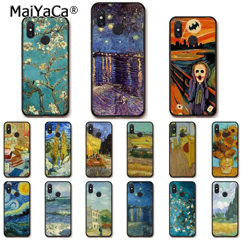 Чехол для телефона MaiYaCa Van Gogh Звездная ночь картина маслом Xiaomi mi5 6 A1 A2 Lite Mi9 9SE mi8lite F1
