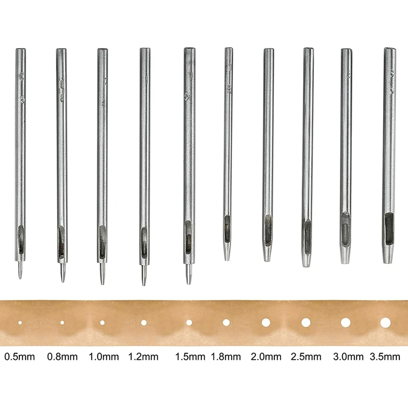 8Pcs Leather Craft Tools Half-Round Cutter Punch Set for Crafting Strap Belt DIY Craft Handwork Project
8Pcs Leather Craft Tools Half-Round Cutter Punch Set for Crafting Strap Belt DIY Craft Handwork Project