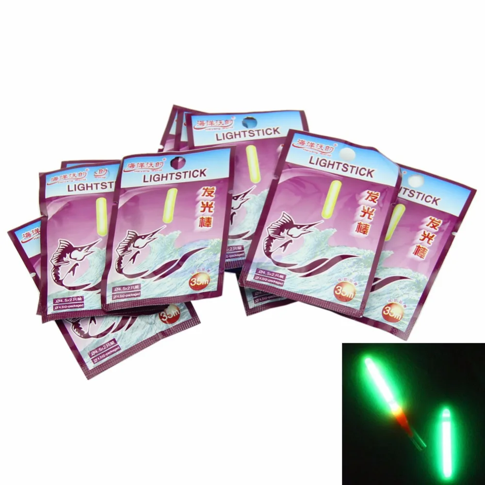 4.5mm Disposable Fishing Light Dark Night Glow Sticks Lightstick Float 35M 20Pcs
4.5mm Disposable Fishing Light Dark Night Glow Sticks Lightstick Float 35M 20Pcs