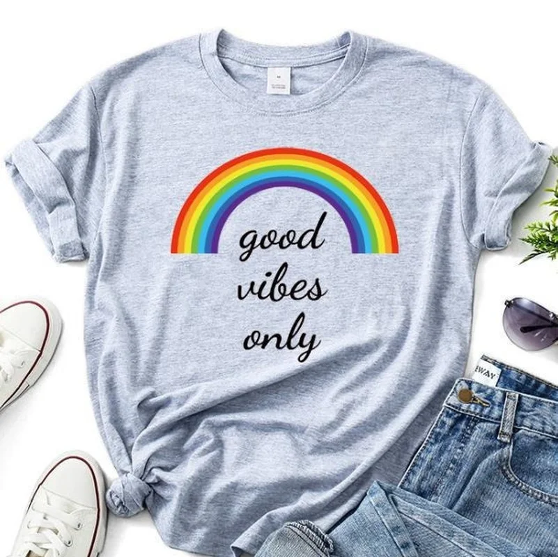Good Vibes Only Letter Print Women T Shirt Short Sleeve O Neck Loose Women Tshirt Ladies Fashion Tee Shirt Tops Camisetas Mujer 
Good Vibes Only Letter Print Women T Shirt Short Sleeve O Neck Loose Women Tshirt Ladies Fashion Tee Shirt Tops Camisetas Mujer